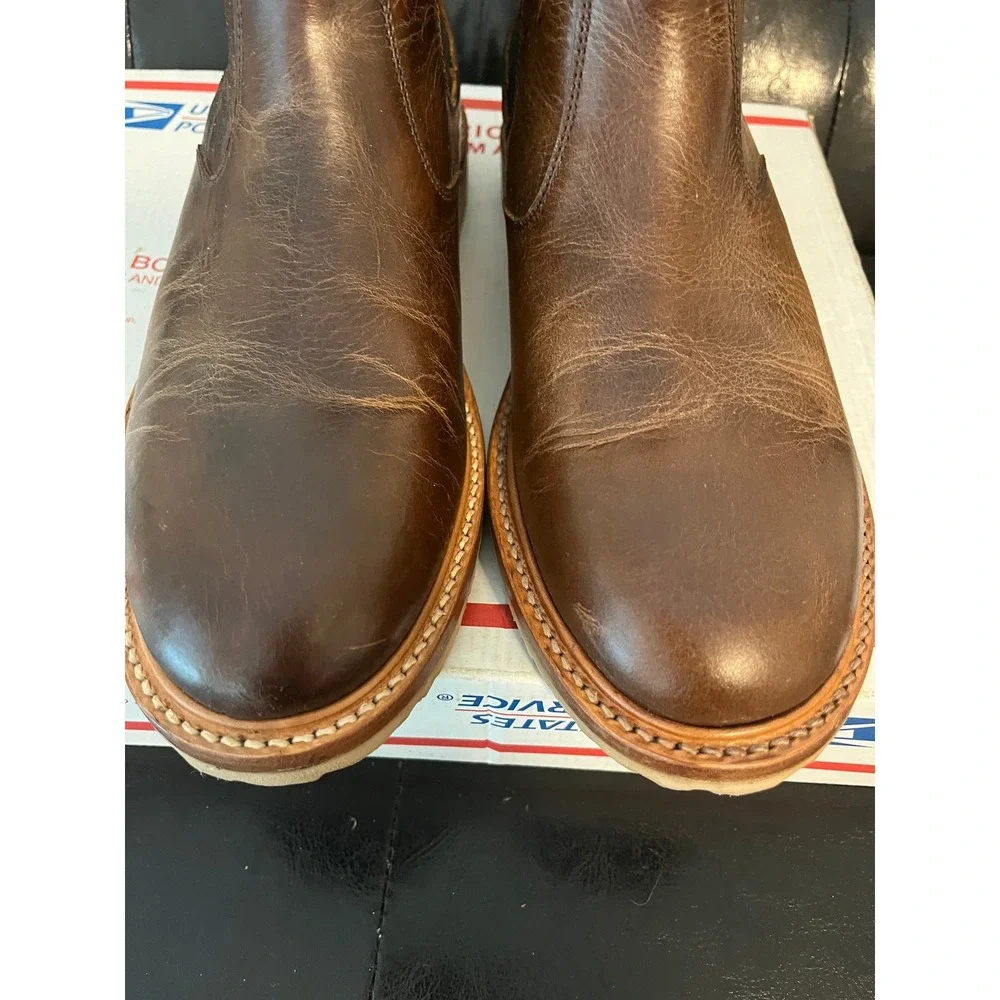 Rhodes x Huckberry Work Wedge Chelsea Leather Boots